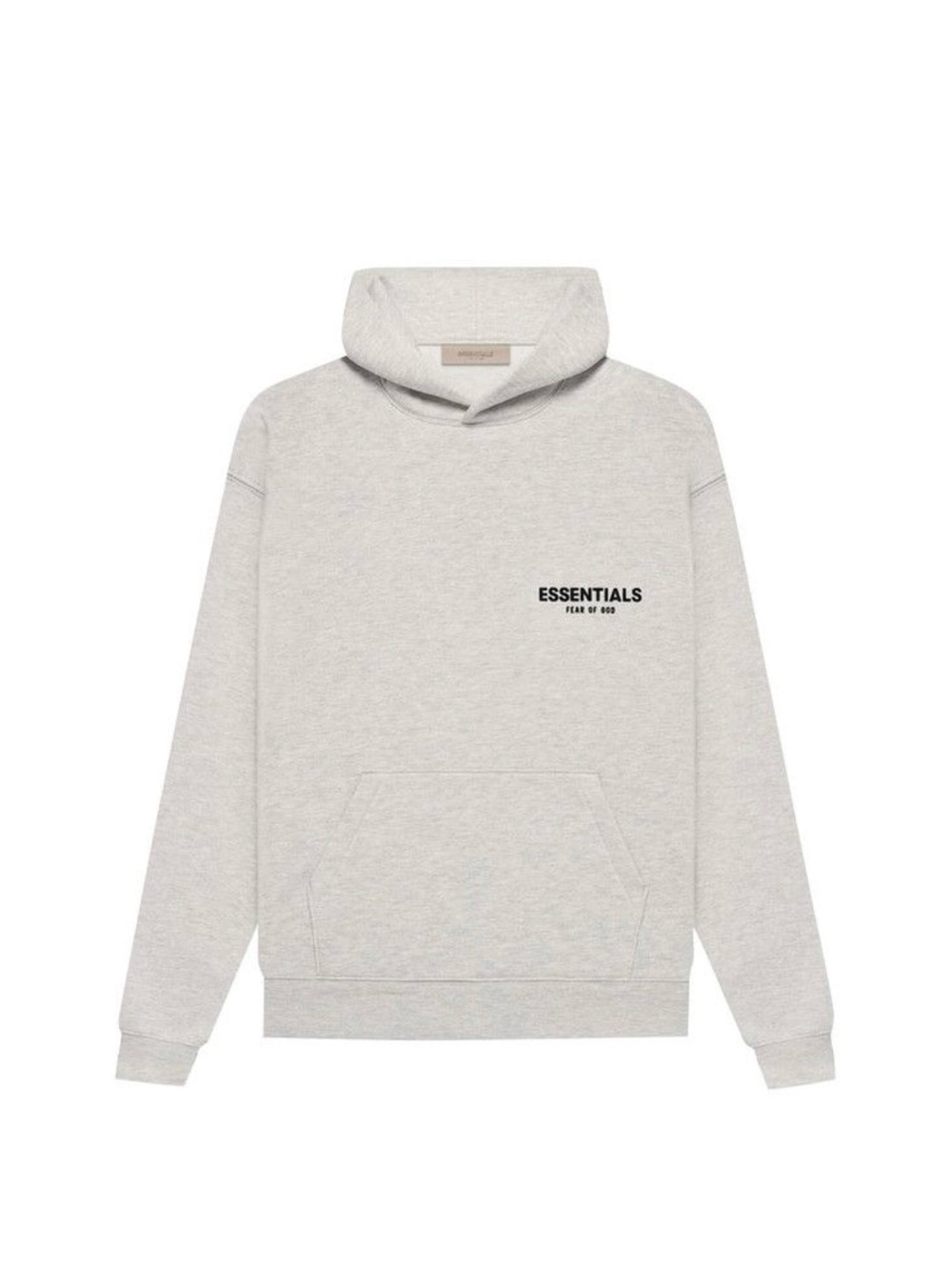 Fear of God ESSENTIALS Heather Light Gray Pullover Hoodie